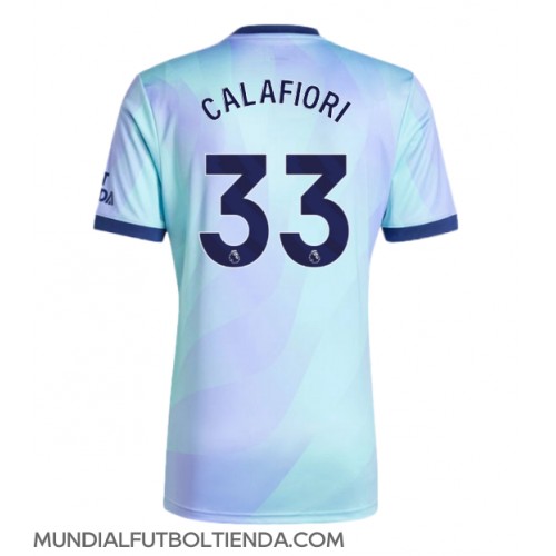 Camiseta Arsenal Riccardo Calafiori #33 Tercera Equipación Replica 2024-25 mangas cortas